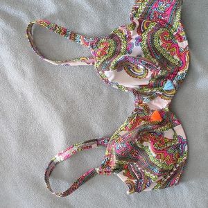 Paisley bra size bikini top